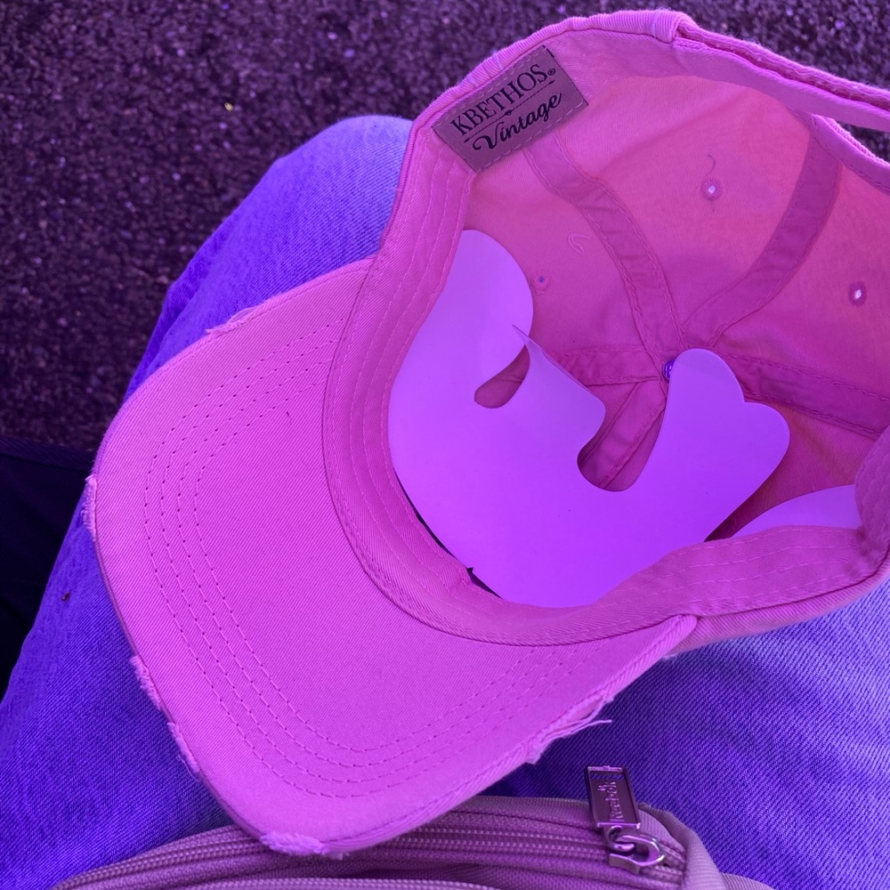 KBETHOS Pink Cap with Embroidered Message - Picture 11 of 11